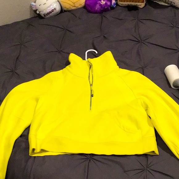 lululemon athletica Tops - Lululemon Scuba in Lazer Lemon